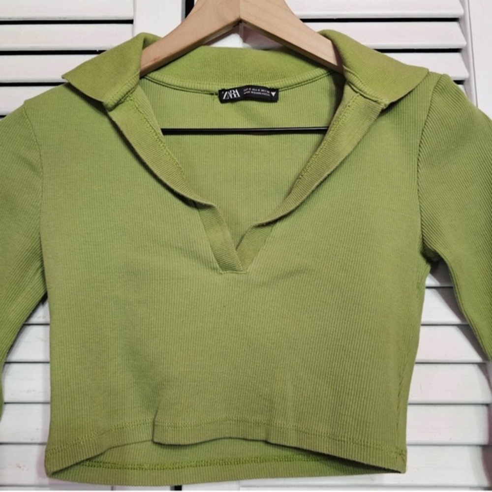 Zara - Ribbed Knit‎ Top - Picture 2 of 7